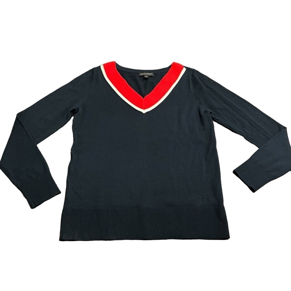 Banana Republic Women’s V-Neck Merino Wool Sweater Size XS